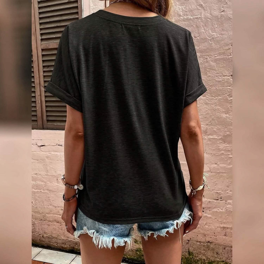 Women's T shirt V Neck